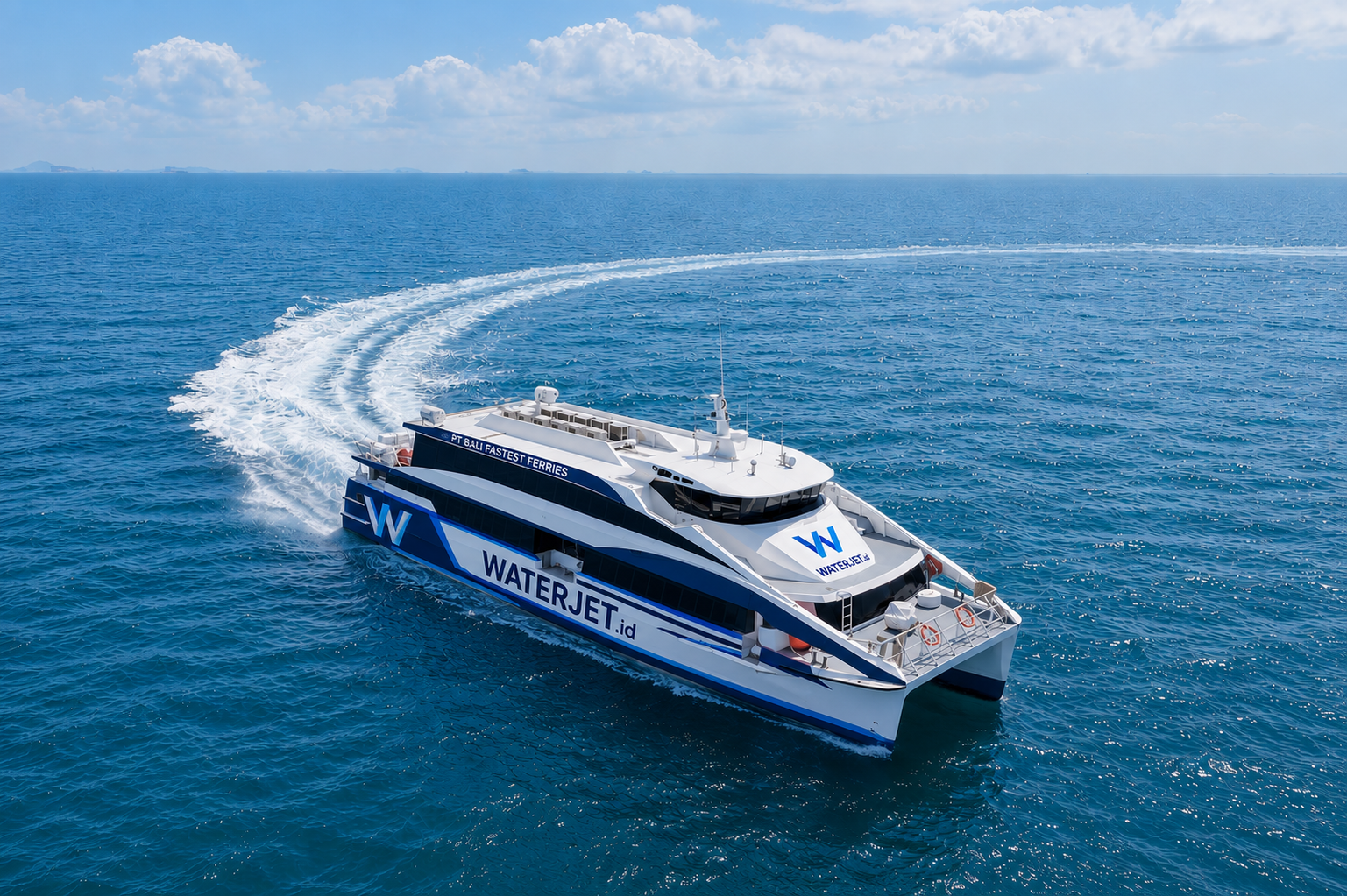 Render of the new WATERJET catamaran