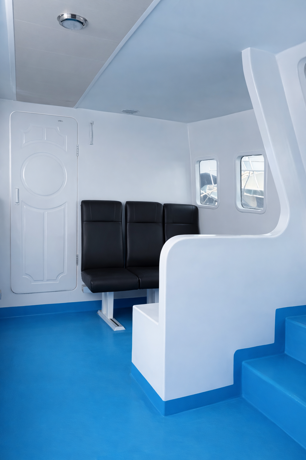 Boat cabin, stairs
