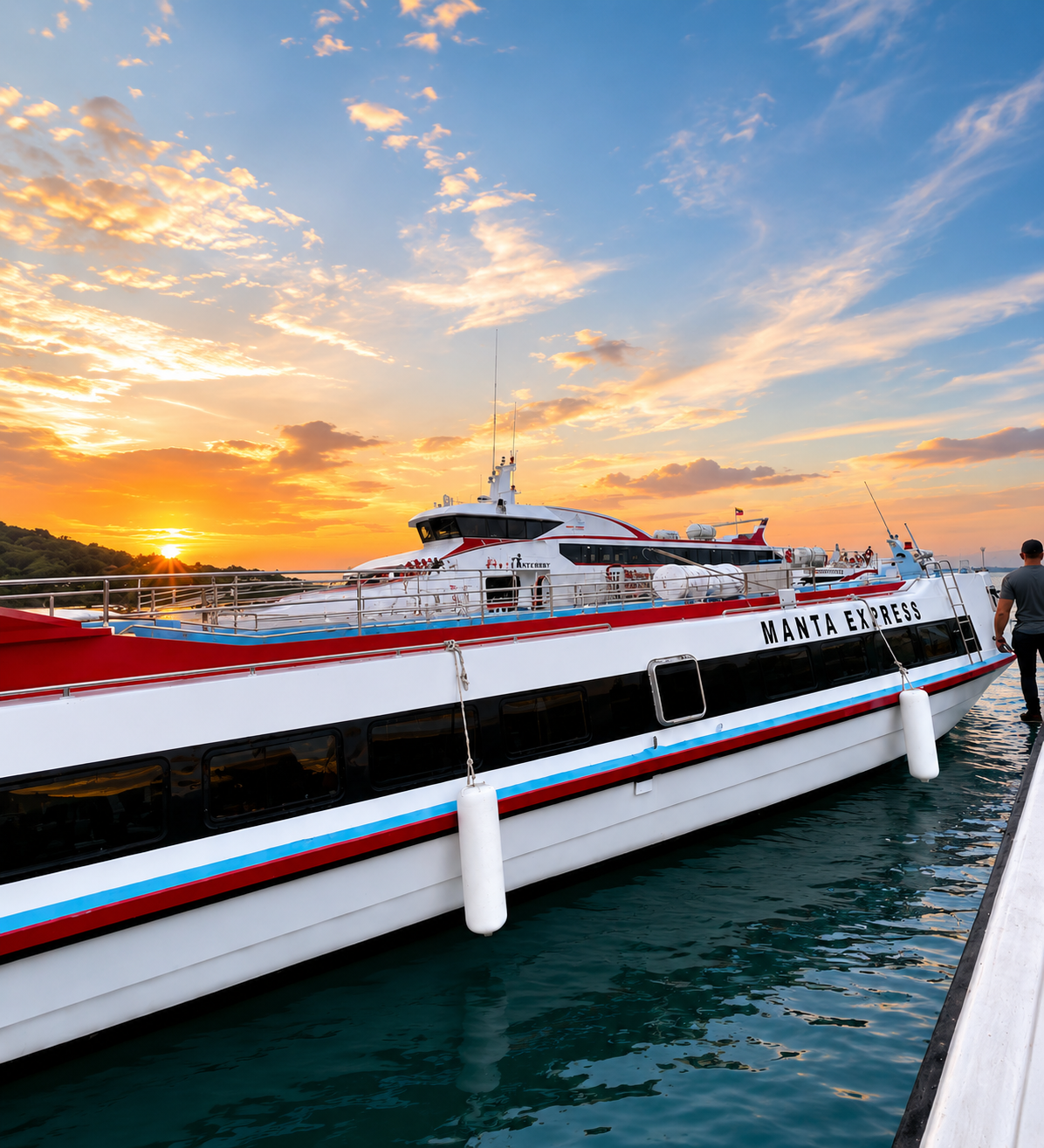 Manta Express at the pier