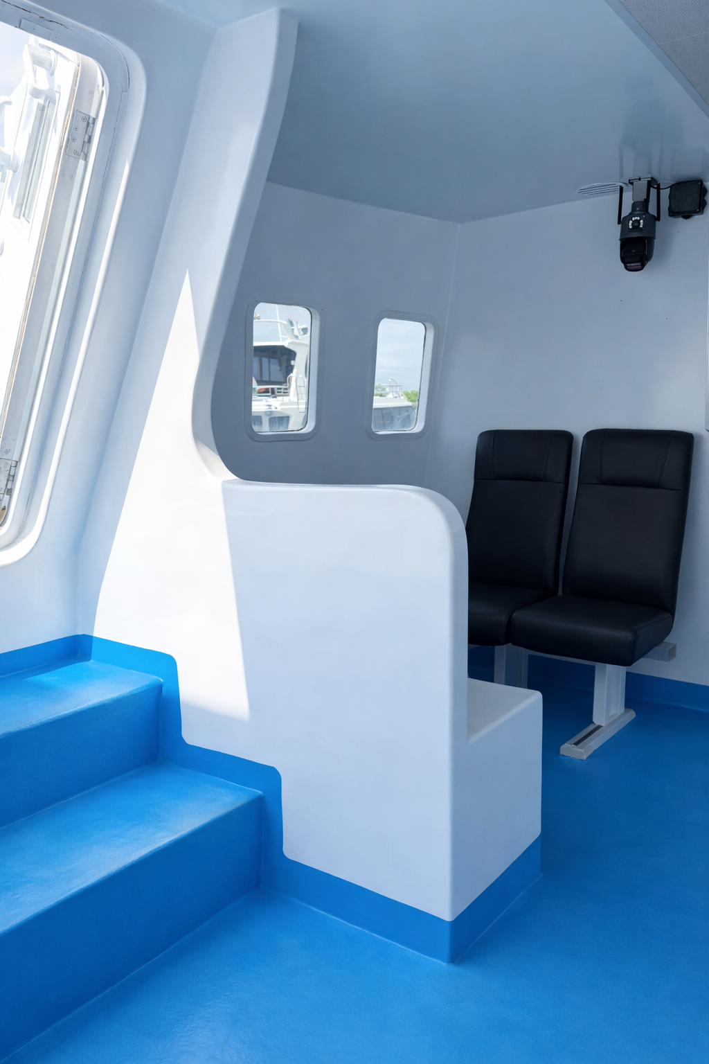 Premium cabin area inside the ferry