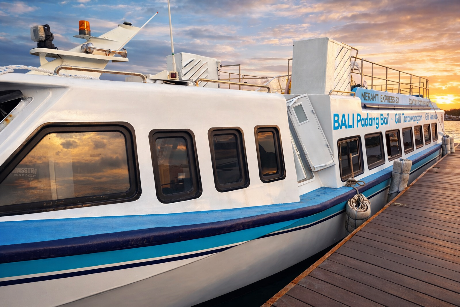Meranti Express at sunset