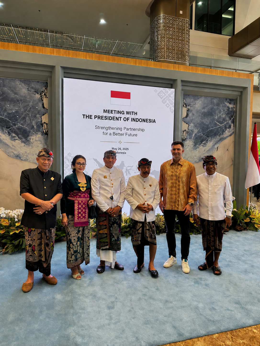 Vitali Koba with the President of Indonesia